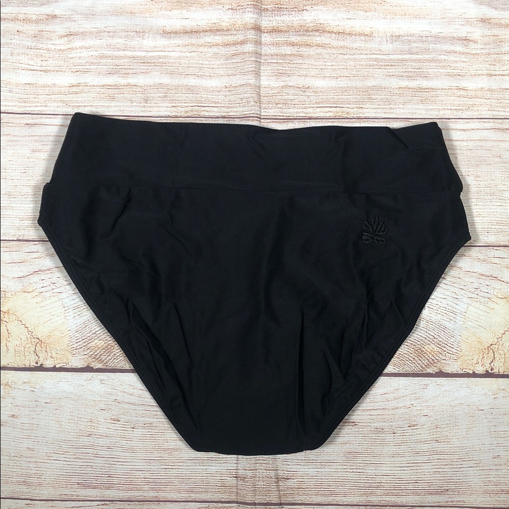 NWT Hapari Tummy Tuk Black High-Waist Bikini Bottom - Picture 7 of 8
